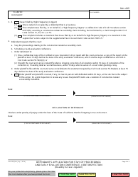 Form DAL-005 Defendant&#039;s Application for Stay of Proceedings and Early Evaluation Conference, Joint Inspection - California, Page 2