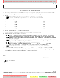 Document preview: Form JV-760 Deferred Entry of Judgment Order - California