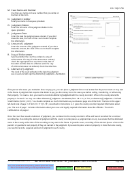 Instructions for Form CR-113, JV-791 Abstract of Judgment - Restitution - California, Page 2