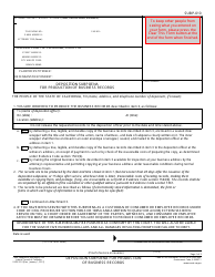 Form SUBP-010 Deposition Subpoena for Production of Business Records - California