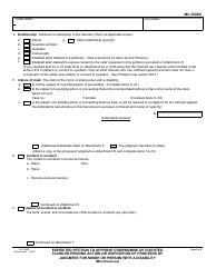 Form MC-350EX Expedited Petition to Approve Compromise of Disputed Claim or Pending Action or Disposition of Proceeds of Judgment for Minor or Person With a Disability - California, Page 2