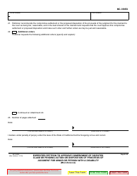 Form MC-350EX Expedited Petition to Approve Compromise of Disputed Claim or Pending Action or Disposition of Proceeds of Judgment for Minor or Person With a Disability - California, Page 8