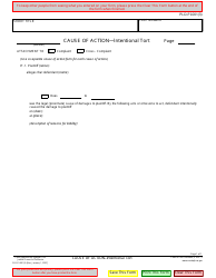 Document preview: Form PLD-PI-001(3) Cause of Action - Intentional Tort - California