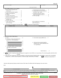 Form WG-026 Claim of Exemption and Financial Declaration (State Tax Liability) - California, Page 2