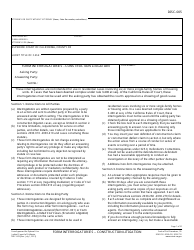 Form DISC-005 Form Interrogatories - Construction Litigation - California