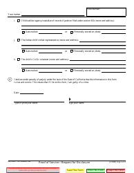 Form JV-569 Proof of Service - Request for Disclosure - California, Page 3