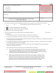Document preview: Form CR-118 Information Regarding Income Deduction Order (Pen. Code,1202.42) - California