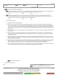 Form GC-331 Order Appointing Court Investigator (Review and Successor Conservator Investigations) - California, Page 3