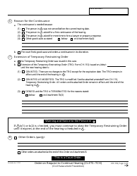 Form CH-116 Order on Request to Continue Hearing - California, Page 2