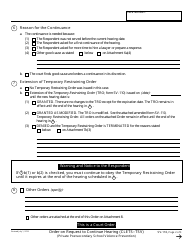 Form SV-116 Order on Request to Continue Hearing - California, Page 2