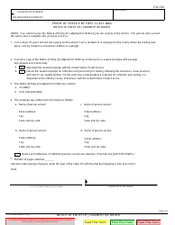 Form CIV-130 Notice of Entry of Judgment or Order - California, Page 2