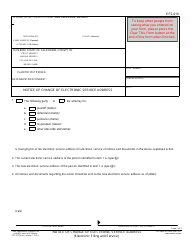 Form EFS-010 Notice of Change of Electronic Service Address - California