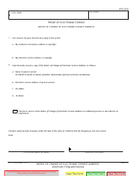 Form EFS-010 Notice of Change of Electronic Service Address - California, Page 2
