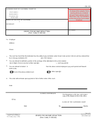 Form CR-119 Order for Income Deduction (Pen. Code, 1202.42) - California