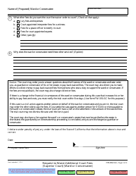 Form FW-002-GC Request to Waive Additional Court Fees (Superior Court) (Ward or Conservatee) - California, Page 2