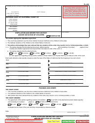 Form Fl-355 Download Fillable Pdf Or Fill Online Stipulation And Order 