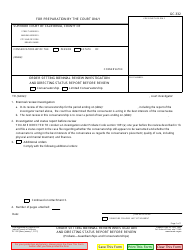 Document preview: Form GC-332 Order Setting Biennial Review Investigation and Directing Status Report Before Review - California