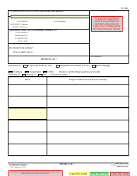 Document preview: Form FL-321 Witness List - California