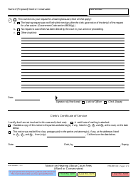 Form FW-007-GC Notice on Hearing About Court Fees (Ward or Conservatee) - California, Page 2