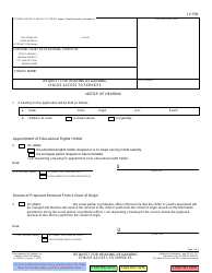 Document preview: Form JV-539 Request for Hearing Regarding Child's Access to Services - California