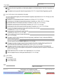 Form ADOPT-216 Verification of Compliance With Hague Adoption Convention Attachment - California, Page 2