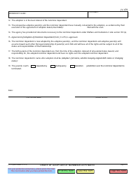 Form JV-479 Order of Adoption of Nonminor Dependent - California, Page 2