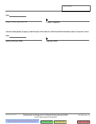 Form CH-720 Response to Request to Renew Restraining Order - California, Page 2