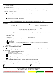 Form SUBP-035 Subpoena for Production of Business Records in Action Pending Outside California - California, Page 2