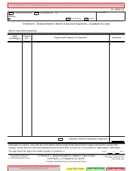 Document preview: Form GC-400(C)(3) Schedule C Disbursements, Ward's Education Expenses - Standard Account - California