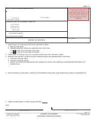 Form ADR-111 Report of Referee - California