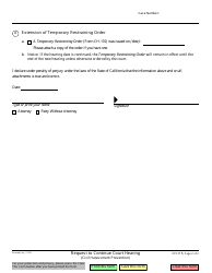 Form CH-115 Request to Continue Court Hearing - California, Page 2