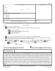 Form MIL-100 - Fill Out, Sign Online and Download Fillable PDF ...