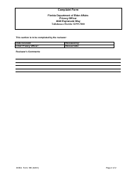 DOEA Form 188 Complaint Form - Florida, Page 2