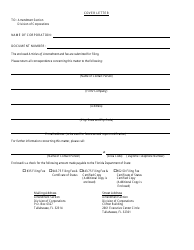 Form CR2E009 Articles of Amendment to Articles of Incorporation of a Florida Not for Profit Corporation - Florida, Page 2