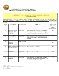 Instructions for Form CMS-1450 Institutional Billing Form (Hospitals) - Florida