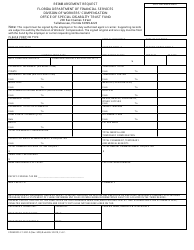 Document preview: Form DFS-F1-SDF-2 Reimbursement Request - Florida