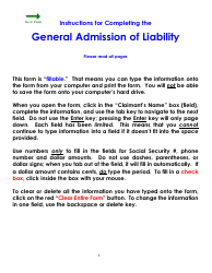 Form WC2 &quot;General Admission of Liability&quot; - Colorado
