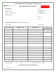 Form WC106 First Report Transmittal - Colorado, Page 3