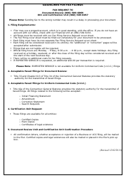 Form FFSR-1-1.0 Fax Filing Service Request - Connecticut, Page 2
