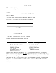 Document preview: Form CR2E134 Articles of Interest Exchange - Florida