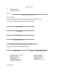 Document preview: Form CR2E135 Statement of Abandonment of Conversion - Florida