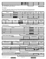 Form JD-FM-6-SHORT Financial Affidavit - Connecticut, Page 3