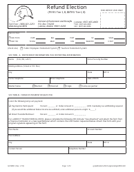 Form GEN008 Refund Election (Pers Tier I, II, Iii/Trs Tier I, II) - Alaska