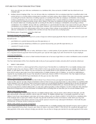 Form GEN008 Refund Election (Pers Tier I, II, Iii/Trs Tier I, II) - Alaska, Page 5
