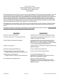 Authorization to Release Confidential Employee Records - Alaska, Page 2