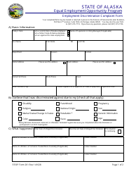 Document preview: EEOP Form 201 Employment Discrimination Complaint Form - Alaska