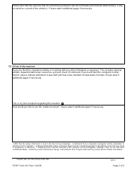 EEOP Form 201 Employment Discrimination Complaint Form - Alaska, Page 2