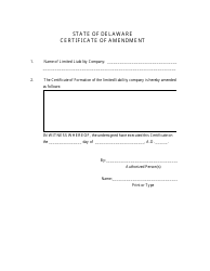 Certificate of Amendment for Limited Liability Company - Delaware, Page 2