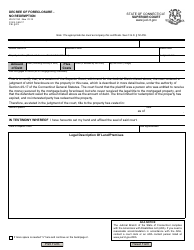 Form JD-CV-150 Decree of Foreclosure - No Redemption - Connecticut