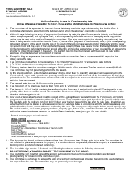 Document preview: Form JD-CV-79 Foreclosure by Sale, Standing Orders - Connecticut